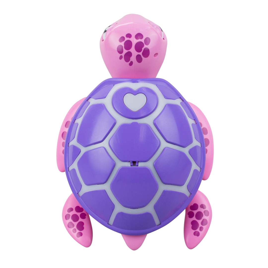 Interactive Silverlit Rescue Turtle toy, heals with shell repair, feeds, lays eggs, responds with lights and sounds.