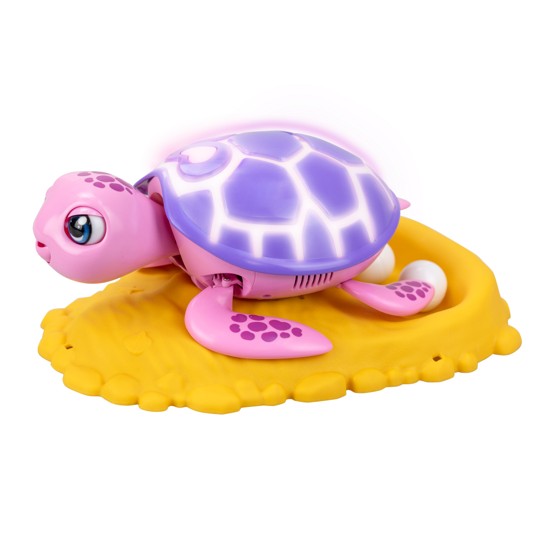 Interactive Silverlit Rescue Turtle toy featuring healing, feeding, and egg-laying activities for imaginative play.