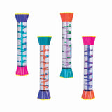 Vibrant set of 12 sensory sticks with swirling colorful liquids, perfect for relaxation and sensory engagement.