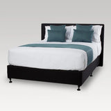 Reversible bed runner in Aspire Lagoon design, made of durable polyester, suitable for single and king single beds.