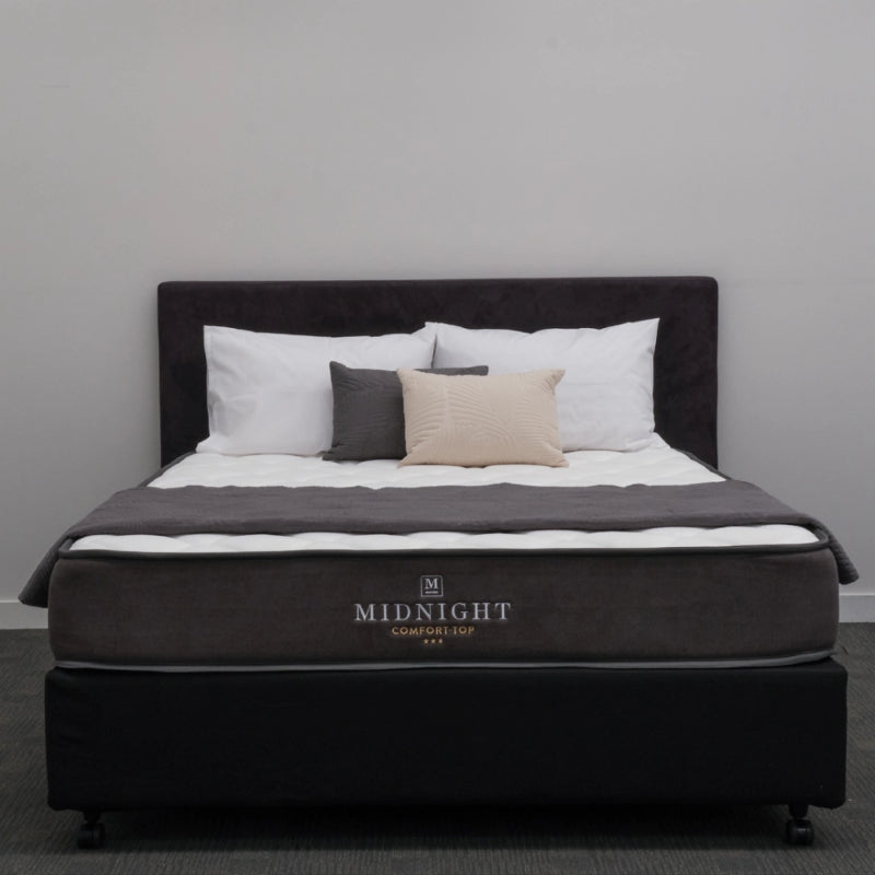 Top Mattress featuring a pocket coil spring system for superior support, plush foam top, and anti-allergy cover.