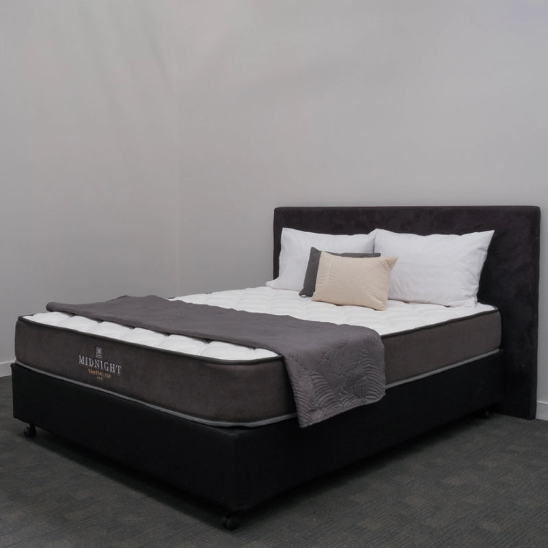 Top Mattress with pocket coil springs, plush foam top layer, and anti-allergy cover for ultimate comfort and support.