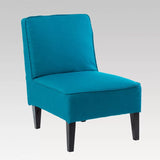 Teal Makers MII Cooper Chair with a durable timber frame, armless design, and stain-resistant upholstery for modern living spaces.