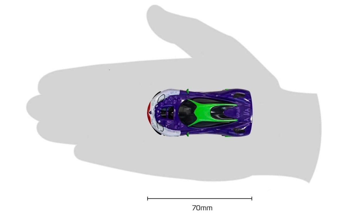 Exciting MICRO SCALEXTRIC set featuring Batman and Joker cars, 4.08m track with customizable layouts and thrilling features.