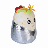 Soft, squishy burrito plush toy measuring 23cm, perfect for cuddling and adding charm to any room.