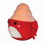 Adorable 22cm Smoosho's Pals Crab plush, ultra-soft velour for cuddling and decoration in kids' rooms.