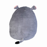 Plush Smoosho's Pals Hippo cushion, soft velour, squishy marshmallow feel, 22cm tall, perfect for cuddling.