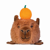 A set of 12 soft plush balls featuring capybara designs, perfect for stress relief and playful decoration.