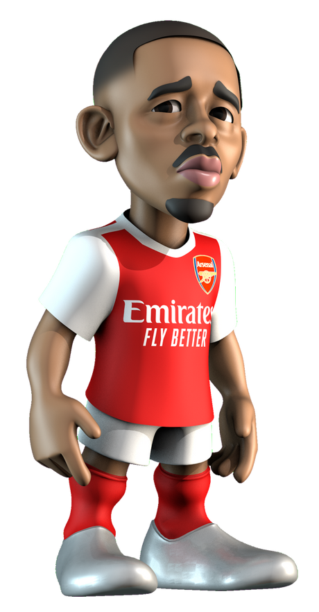 MINIX Gabriel Jesus collectible figurine, showcasing exquisite craftsmanship and dynamic pose for football fans and collectors.