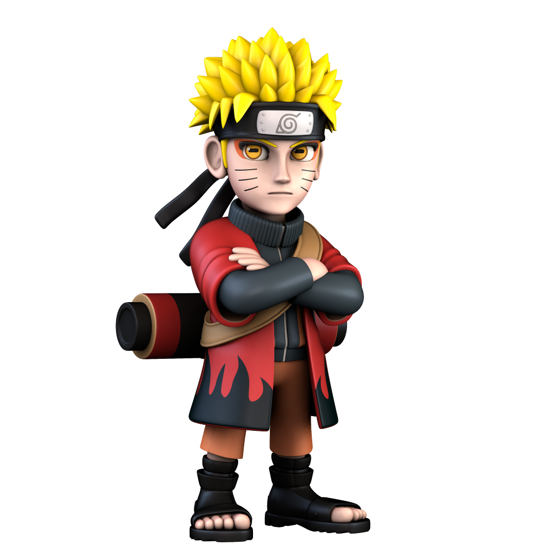 Detailed MINIX Naruto collectible figurine with a flowing cape, showcasing vibrant colors and dynamic pose for anime enthusiasts.