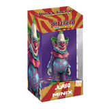 "Colorful MINIX Jumbo Killer Klowns figurine, showcasing detailed features from the cult classic horror film."