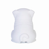 Adorable pug LED touch lamp in soft silicone, adjustable brightness, perfect for kids' rooms, rechargeable for easy use.