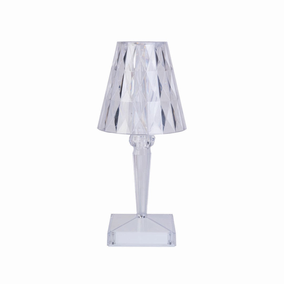 Elegant 25.6cm touch lamp with sparkling crystal design and 3 adjustable light modes for versatile ambient lighting.