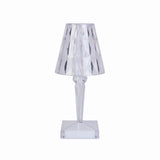 Elegant 25.6cm touch lamp with sparkling crystal design and 3 adjustable light modes for versatile ambient lighting.