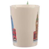 Ceramic mug with a Big Ben-shaped handle, ideal for London souvenir lovers, stylish and functional for beverages.