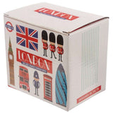 Ceramic mug with a Big Ben-shaped handle, 400ml, ideal for tea, coffee, or as a London souvenir decoration.