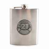 Metal Flask - 21st Engravable (13.5cm)