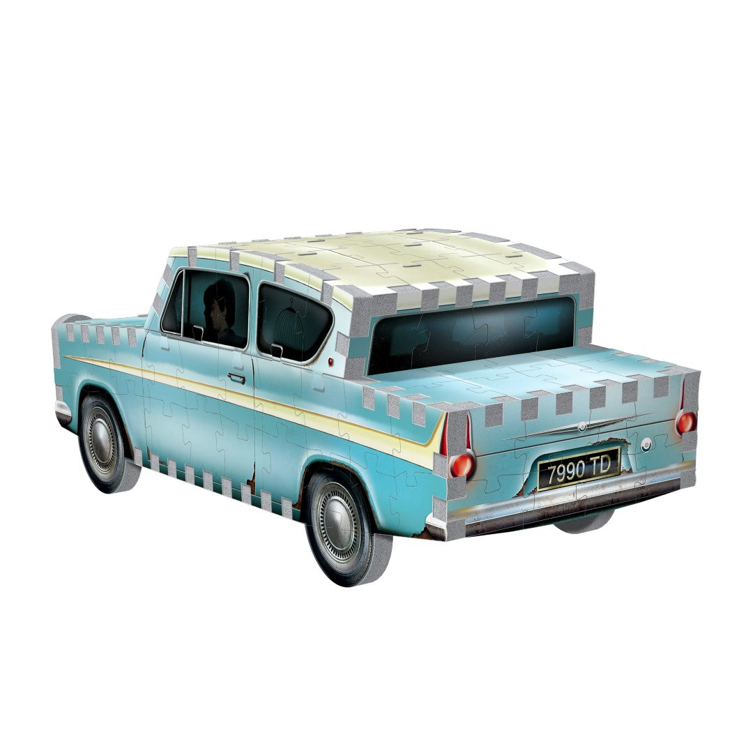 Mini 3D jigsaw puzzle of the Flying Ford Anglia from Harry Potter, ideal for fans to assemble and display as a collectible.