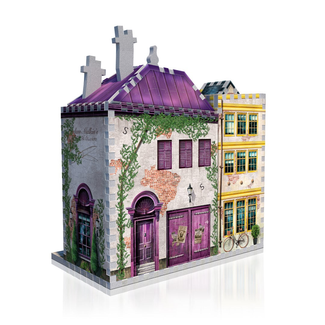 3D jigsaw puzzle of Madam Malkin's shop and Florian Fortescue's Ice Cream parlour from the Harry Potter series.