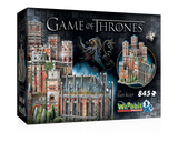 3D jigsaw puzzle of the Red Keep from Game of Thrones, featuring 845 intricate pieces for an immersive building experience.