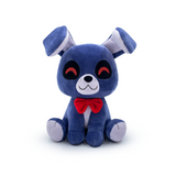 9-inch plush Bonnie from Five Nights at Freddy's, featuring floppy ears, red bowtie, and soft minky material, perfect for cuddling.