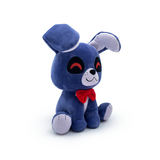 Adorable 9" Bonnie plush from Five Nights at Freddy's, featuring floppy ears, a red bowtie, and soft, cuddly material.