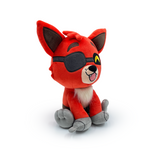 9-inch FOXY plush with orange head, eyepatch, metallic feet, and tattered shorts, perfect for cuddling and collectors.