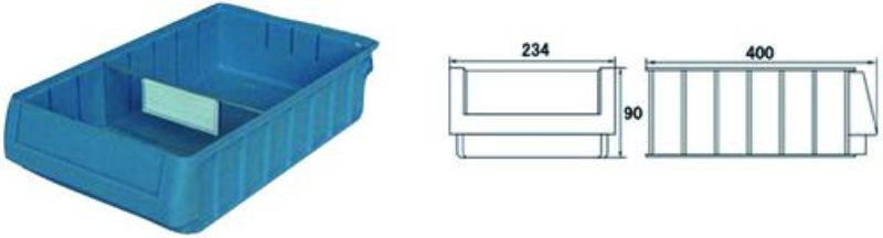 JBS Bin Divider PVC Medium 234X90mm (Each)