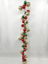 Christmas Baubles Garland - 200cm (Green Red Champagne)