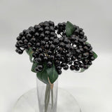 Artificial Berry Bunch X 5 (Black)