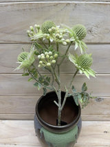 Artificial Thistle Spray (Green Yellow)