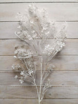 Artificial Mixed Foliage Spray (White)