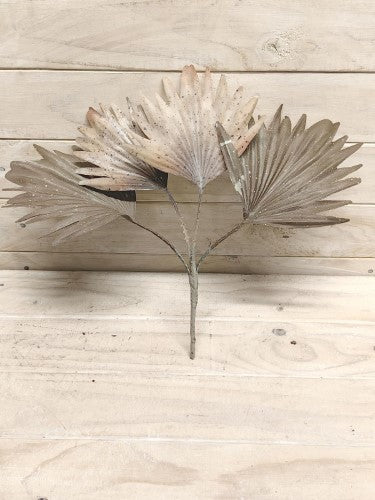 Artificial Fan Palm Leaf Bush (Coffee)