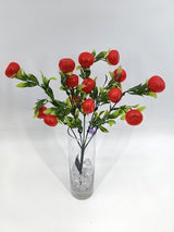Artificial Buxus Bush with Mandarin (Red)