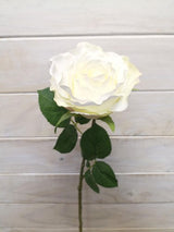 Artificial White Limbo Rose Bud Stem (White)