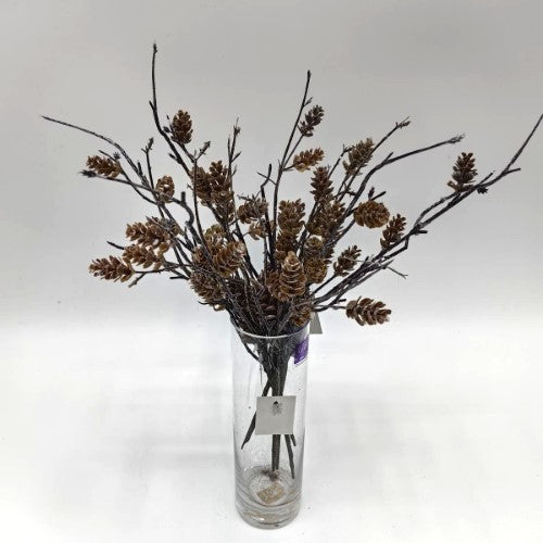 Artificial Brown Pine Cone Pick (Brown)