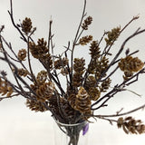 Artificial Brown Pine Cone Pick (Brown)