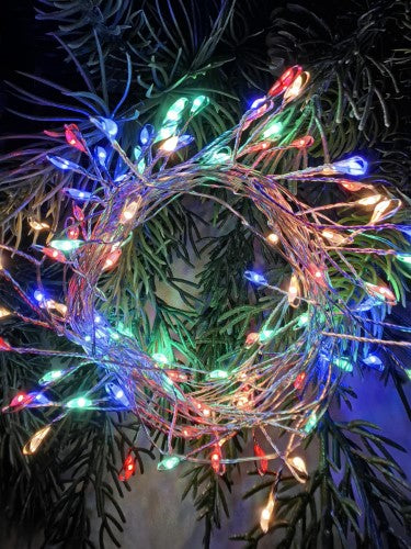 Firecracker Silver String with 100 Multi Lights (3M)