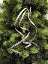 Tree Ornament - Glitter Curly Twig Spray X 3 (Silver)