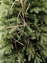 Tree Ornament - Glitter Thin Curly Twig Spray X 5 (Rose Gold)