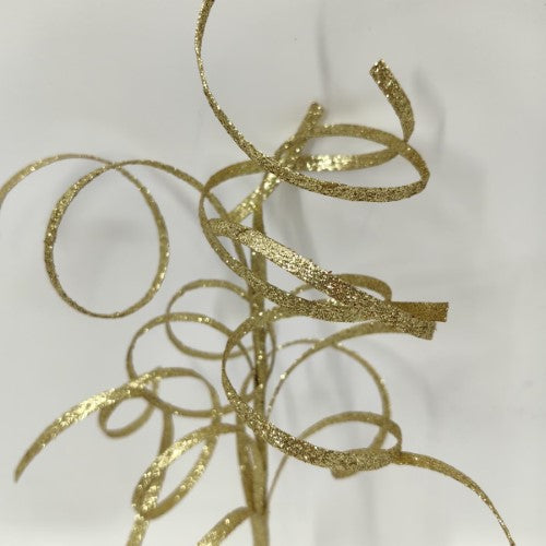 Thin Curly Twig Spray - 40cm (Gold)