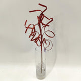 Thin Curly Twig Spray - 40cm (Red)