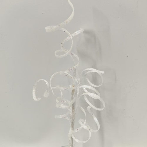 Thin Curly Twig Spray - 40cm (White)