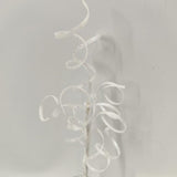 Thin Curly Twig Spray - 40cm (White)