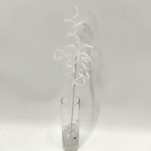 Thin Curly Twig Spray - 40cm (White)