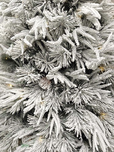 Mixed Snowy Pine Tree Christmas & 900 Multi Function Lights & 7686 Tips - 10'