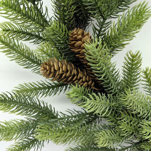 Real Touch Douglas Pine Wreath with Cones (24")