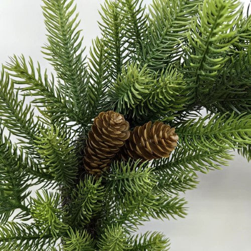 Real Touch Douglas Pine Wreath with Cones (24")