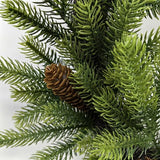 Real Touch Douglas Pine Wreath with Cones (24")