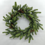 Real Touch Douglas Pine Wreath with Cones (24")